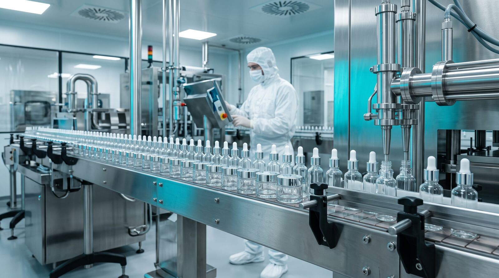 Cosmetics filling cleanroom production line